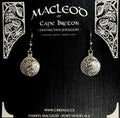 Antique Button Earrings    E-601B