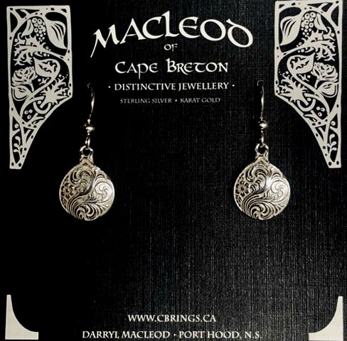 Antique Button Earrings    E-601B