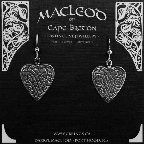 Celtic Heart Earrings     E112