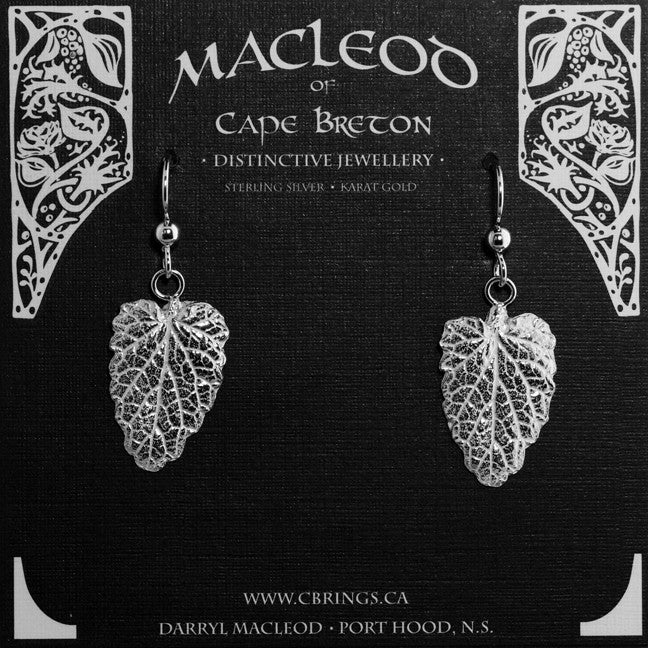 Catmint Leaf Plain Earrings     E-219B