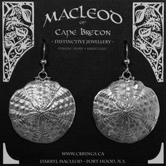 Sand Dollar Earrings, Large      E-306D