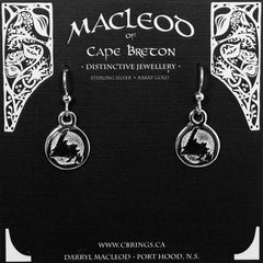 Newfoundland Map Earrings, Small     E-502A