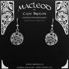 Open Leaf Button Design Earrings        E605