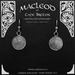 Textured Button Earrings   E-606
