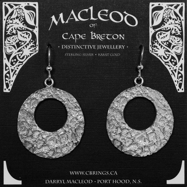 Cantaloupe Texture Earrings, Large    E-909