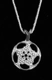 Raised Button Open Design Pendant