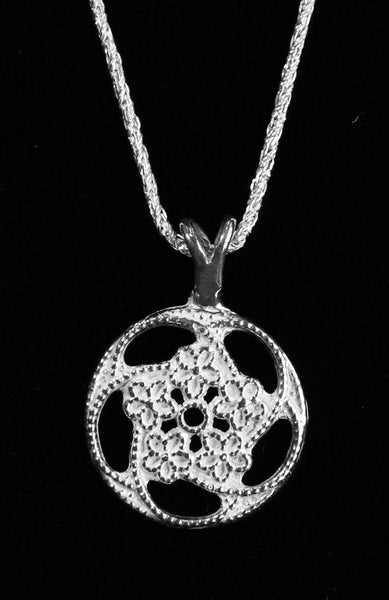 Raised Button Open Design Pendant