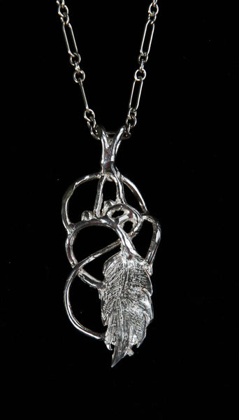Leaf and Wire Design Pendant