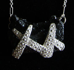 Genuine Meteorite Sea Urchin Design Pendant