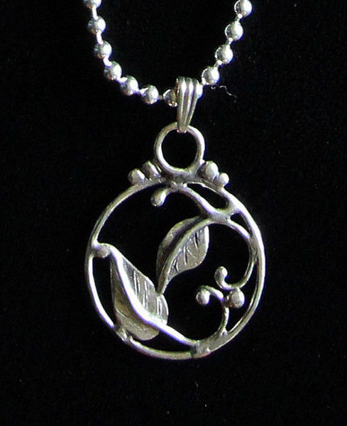 Two Leaf Wire Design Pendant