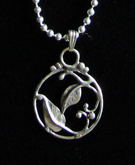 Two Leaf Wire Design Pendant