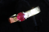 14k Gold Ring with Natural Ruby