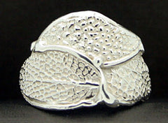 Triple Sage Leaf Ring   R-253A