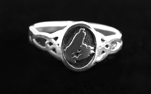 Cape Breton Ring with Celtic Band, R455a
